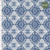 Çini Geometrik Desenli Dijital Baskılı Kumaş